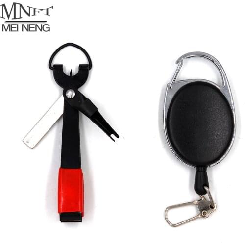 MNFT Pro Fast Tie Fishing Quick Knot Tool Nail Knotter Tying Line Cutter Clipper Nipper w/ Zinger Retractor Tackle Accessories