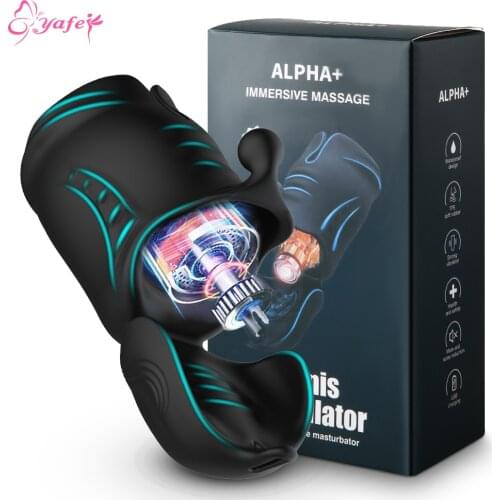 Male Vibrator Masturbator Sex Toys Penis Delay Trainer Massage Electric Glans Stimulate Multi-Use Methods Vibration Adult Toys