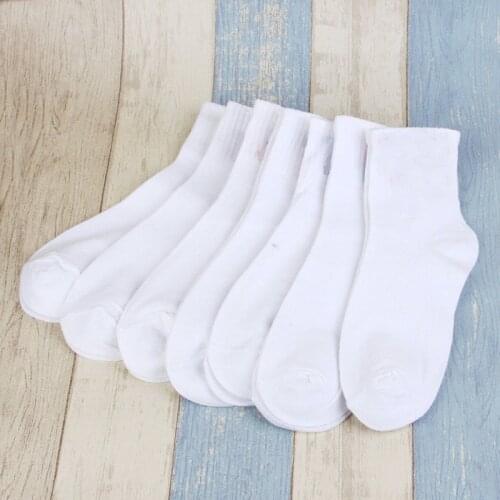 Jeseca 5 Pairs/Lot Women Socks Solid Black White Gray Casual Harajuku Streetwear Short Sock for Men/Women Christmas Sock Gifts
