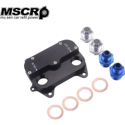 Oil cooler take off plate for VAG 1.6TDi and 2.0TDi with -8 and -10 Fitting