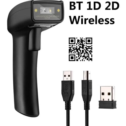 Eyoyo QR Bluetooth Barcode Scanner with 3-in-1 Bluetooth & 2.4G Dongle Wireless & Wired Connection cost effective 2D Scanner