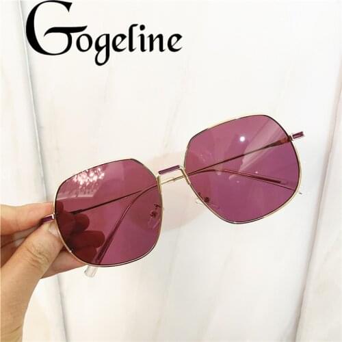 Sunglasses Women Men Vintage Oversized Glasses Square Shades Metal Frame Female Male Sunglasses Ocean Lens Eyewear UV400 Glasses