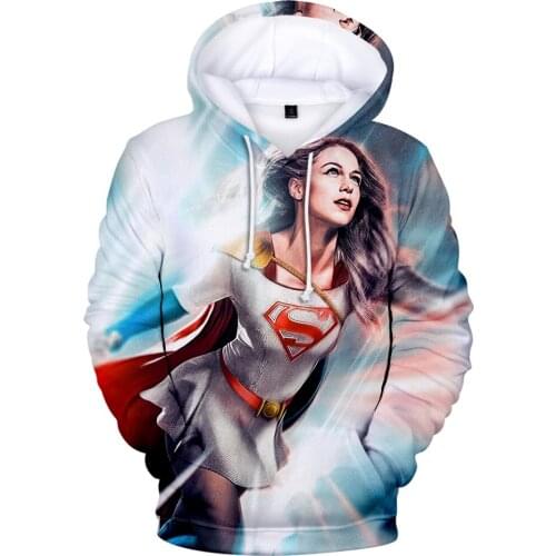 Hoodie New Kara Danvers 3D Hoodies 3D Anime Kara Zor-EL Hoodie Sweatshirts Supergirl(Kara Zor -EL)-Wikipedia Men/wo Kids Clothes