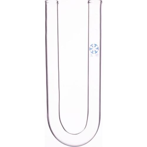 Drying tube with U-shape,plain mouth,Size 10x100mm/13x100mm/15x150mm/20x200mm ,U electrolysis tube,High borosilicate glass