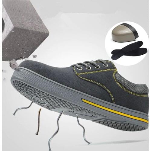 Outdoor Work Boots men women steel Toe Cap safety shoes High Quality Non-slip Punctureproof Sole Construction Boots Plus Size