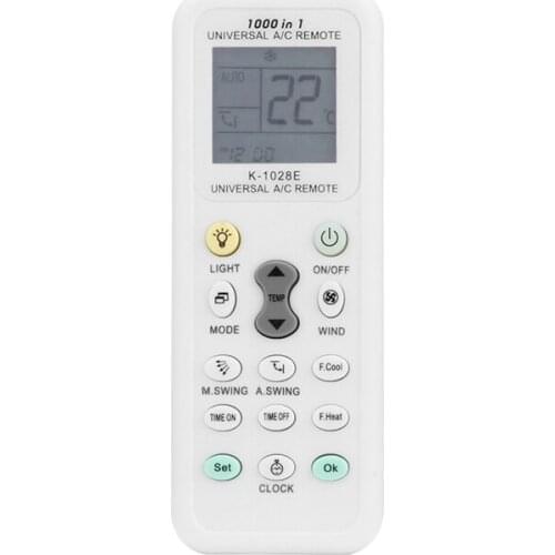 Universal Wireless K-1028E 1000 In 1 Ac Digital Lcd Remote Control For Air Conditioner