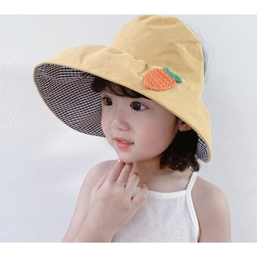 Spring Autumn Childrens Hats Girls Boys Outdoor Beach Hat Childrens Beach Hat Outing Parent-child Sun Hat
