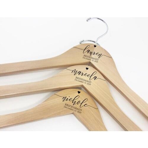 Engraved Hanger | Wedding Hanger | Bridal Dress Hanger | Personalized Hanger | Bride Hanger | Custom Hanger | Bridesmaid Hangers