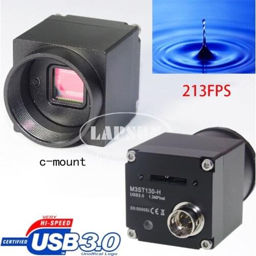 USB 3.0 High Speed HD 1280 * 1024 @ 223FPS C-mount Industrial Microscope Camera Machine Equip Vision Camera Trigger Port SDK