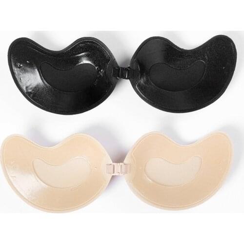 Women Bra 2 styles Self Adhesive Strapless Bandage Stick Gel Silicone Push Up Invisible Bra