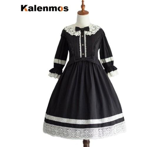 Lolita Dress Women Sexy Sweet Plus Size Bandage Victorian Kawaii Girl Gothic Princess Party Loli Cosplay Korean Japan Vestidos