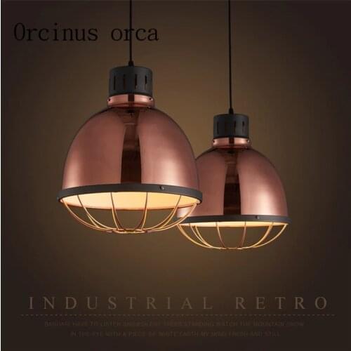 Nordic minimalist modern rose golden chandeliers restaurants cafes clothing stores bars metal chandeliers Postage free