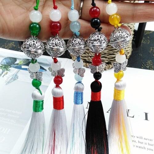 1PC Bell Tassel Pendant Cosplay Ancient Waist Ornaments DIY Apparel Sewing Accessories Bag Keychain Pendants 16 Colors