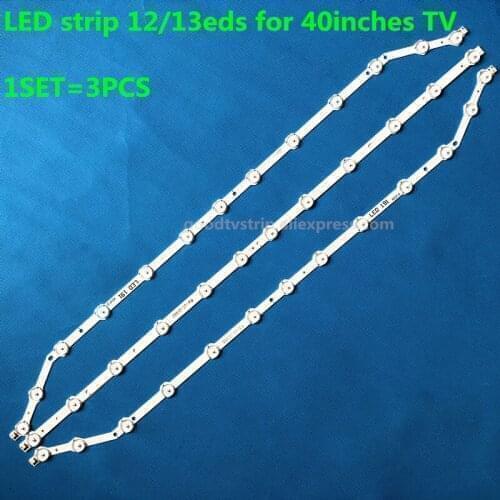 3PCS LED Backlight strip For UE40EH5047 UE40EH5050 UE40EH5057 UE40EH5300 UE40EH5305 UE40EH5450 UE40FH5007 UE40H5003A UE40H5004A