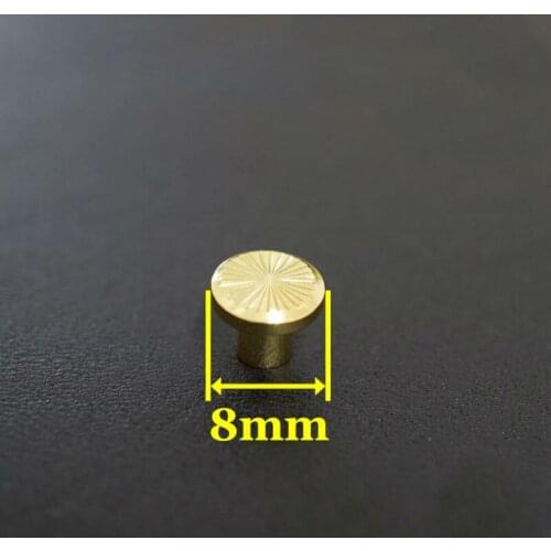 50pc Q21-8mm Solid Brass belt screw Chicago Screw Leathercraft