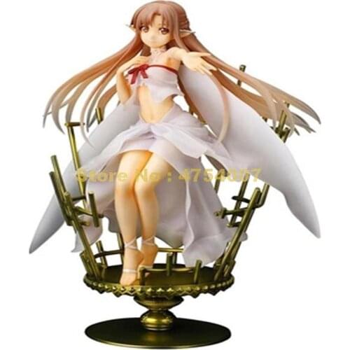 Anime sword art online fairy dance asuna alo action figure pvc collection models 22cm Toy