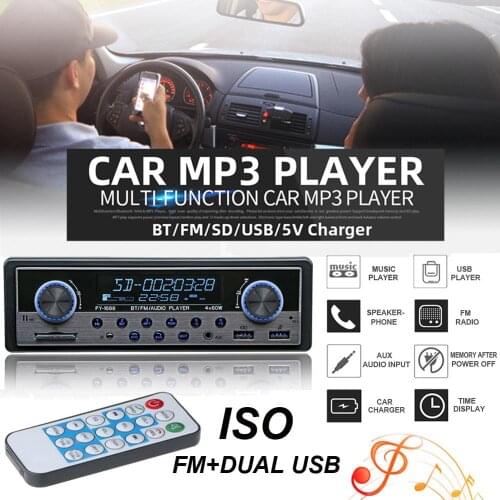 Car Bluetooth 4.2 FM Radio MP3 Player For IOS Android Phone 5V Charging Stereo USB AUX Car Stereo Audio Car Electronic