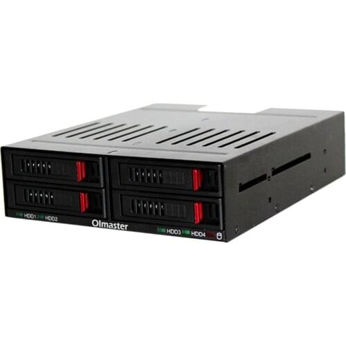 HE-2006 4x2.5inch Slots SATA Internal Rack Hard Drive Case HDD SSD Enclosure