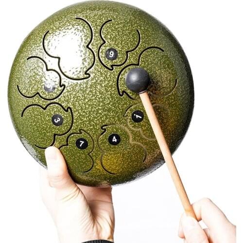 8-inch 8-tone Ethereal Drum Sound Beginner Percussion Instrument Hand Disc Drum Gourd Style Tongue Drum Hand Pan With Mat