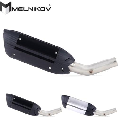 Motorcycle Exhaust Muffler Escape DB-Killer Modified Middle link Pipe Tube Slip On For Suzuki GSR750 GSR 750 Exhaust