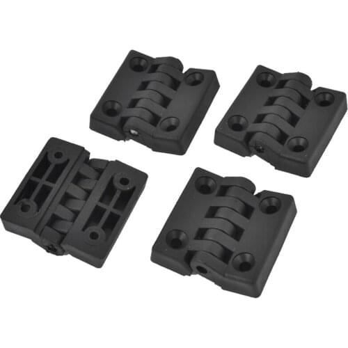 Quality 4 pieces Hinges for cabinet doors, made of plastic, reinforced, 40 x 40 mm