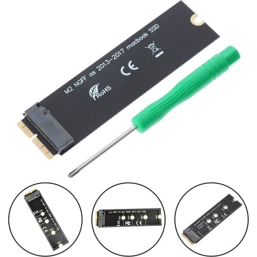 M.2 NVME SSD Convert Adapter Card for MacBook Air Pro Retina 2013 2014 2015 NVME SSD Upgraded Kit For A1465 A1466 A1398 A1502