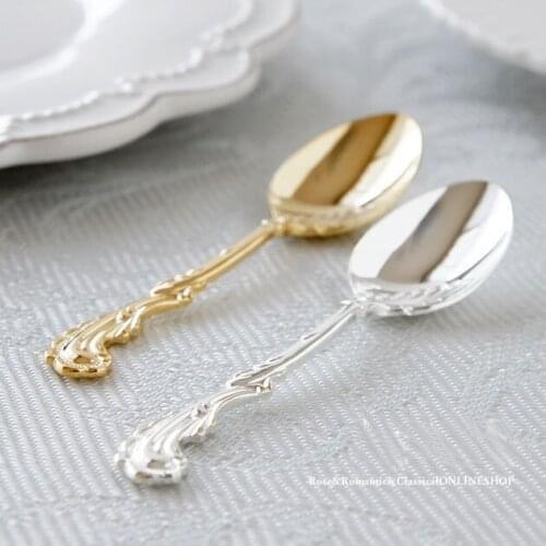 Persleydemitas coffee/dessert spoon/scoops gold/silver stainless steel made in Japan elegant stylish cutlery kitchen gadgets