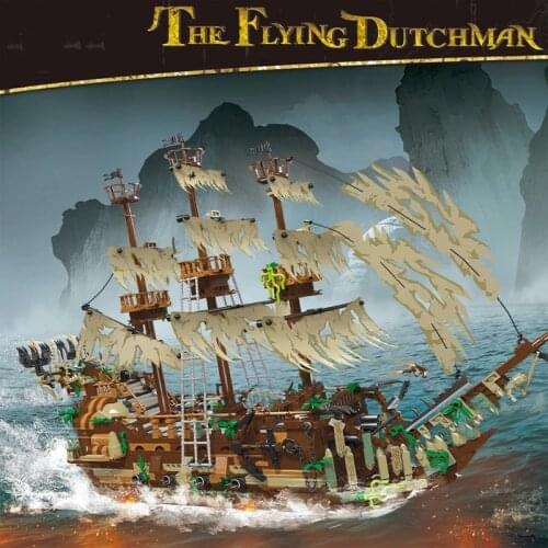 MOC Series The Flying Dutchman Ship Building Blocks Ghost Pirate Ship Bricks Modle Toy For Boy Birthday Gift Set 2252pcs