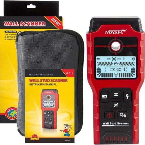 NF-515 Wall Stud Scanner Stud Finder Digital Multi-Scanner Metal + Wood + AC Wire + All-in-one Multimode Detection