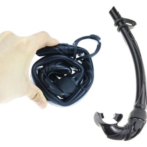 New wet breathing tube adult safety liquid silicone professional deep diving snorkel full wet breathing tube