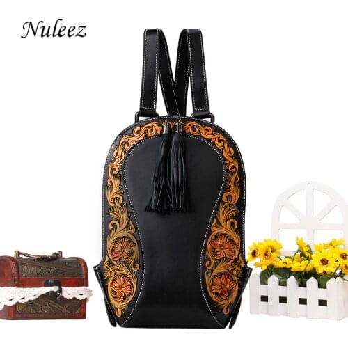 Nuleez Women's Leather Backpacks