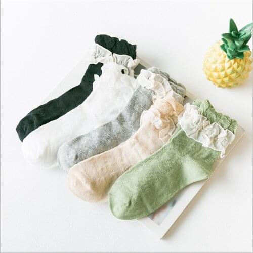 Autumn and Winter New Lolita Japanese Girl Lace Princess Socks Cotton Ladies Socks