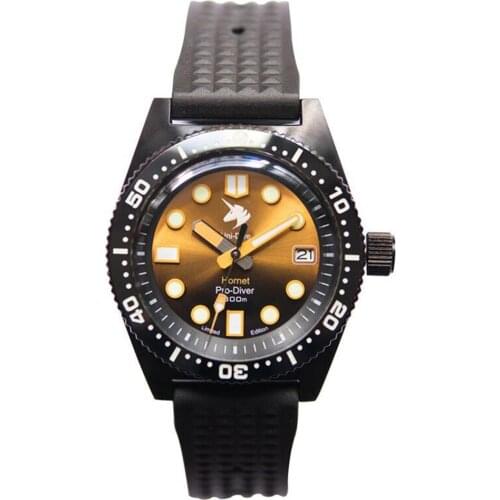 Proxima 62Mas Mens Diver Watches,Luxury Men Automatic Watch 300m Waterproof Mechanical Wristwatch C3 Luminous NH35 Ceramic Bezel