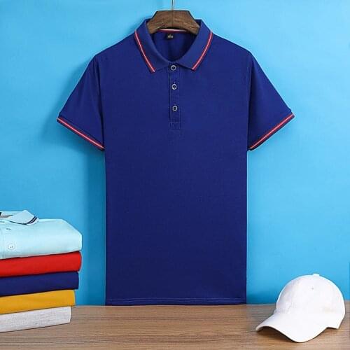 2021 The New Summer casual polo shirt men short sleeve Work clothes custom made turn down collar slim fit polo shirt LS-S180