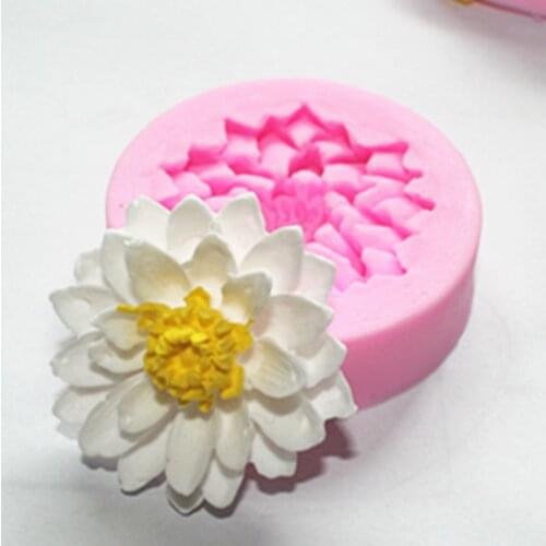Lotus Flower Silicone Resin Clay Molds Handmade Resin Mold Polymer Clay Mold