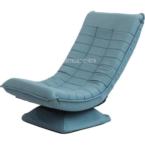 360 Degree Rotatable Adjustable Single Sofa Lazy Chaise Lounge Chair Reading Living Room Bedroom Foldable Soft Leisure Chair