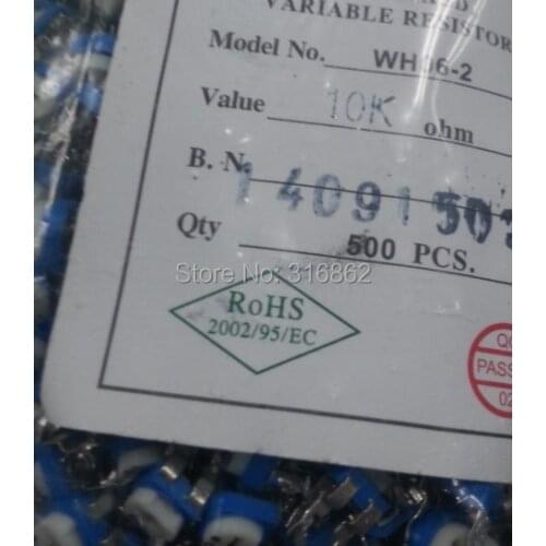 WH06-2-103 RM-065 10K RM065 RM-065-103 10K 100PCS/LOT Free Shipping electronic Components kit