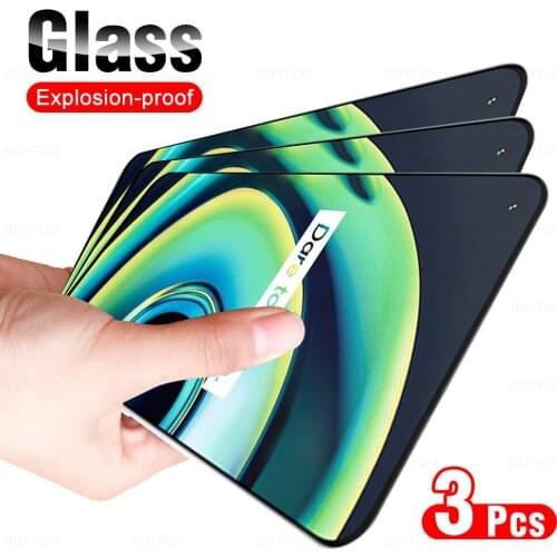 3Pcs Full Cover Protective Glass For Oppo Realme Q3 Pro Tempered Glas For Realmy Realmi RealmeQ3 Q 3 Q3Pro Screen Protector Film