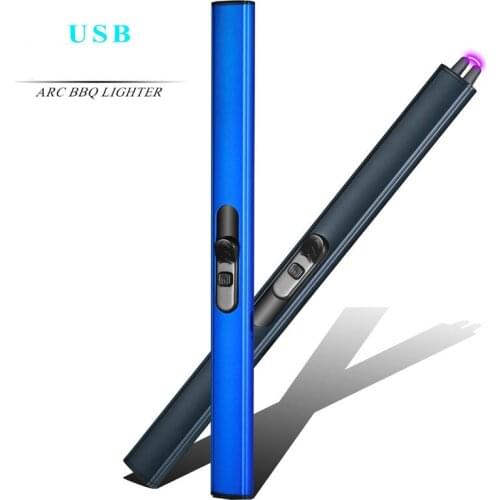 USB Charging Arc Lighter Plasma Electric Pulse Lighters Windproof Flameless Kitchen Tools