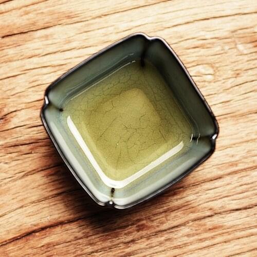 Longquan celadon iron tea cup handmade Geyao Master Cup single cup ceramic kungfu tea set mens tea cup tea cup