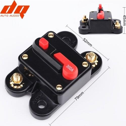 1 Pcs Car Auto Accessory 60A 80A 100A 150A 200A 250A Audio Stereo Circuit Breaker Manual Reset Fuse Holder for System Protection