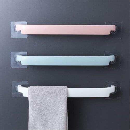 1Pc Household Slippers Racks Storage Shelf Bathroom Towel Holder Stand Self-adhesive Towel Bars Hanging Bath Towel Hanger Shelf