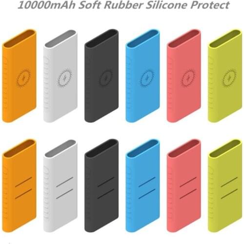 For xiao mi powerbank 10000mAh PLM11ZM Wireless Powerbank Accessories Case WPB15ZM and PLM13ZM Silicone Protector Case