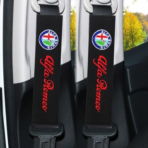 Car Styling Auto Seat Belt Cover Case For alfa romeo 159 147 156 giulietta 147 159 mito Car Interior Accessories Car-Styling