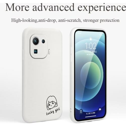 Naive Female Avatar Phone Case For Xiaomi Mi 11 10T 10T Pro 10 lite Ultra 9T 9 8 Note 10 Pro Poco F3 F2pro X2 Silicone Cover