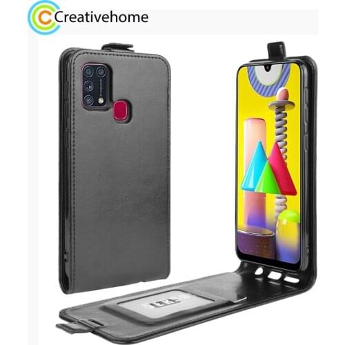 For Samsung Galaxy M31 R64 Texture Single Vertical Flip Leather Protective Case with Card Slots & Photo Frame