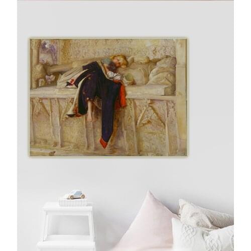 John Everett Millais《The Regiments Child》Canvas Art Oil Painting Artwork Picture Wall Hanging Decor Home Living Room Decoration