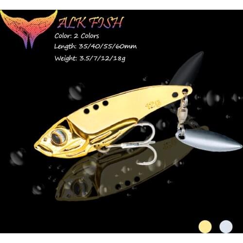 WALK FISH 1PCS 3.5G/7G/12G/18G Ice Fishing Lures VIB Vibration Baits Sinking Metal Baits Jigging Spinner Spoon Winter Fishing