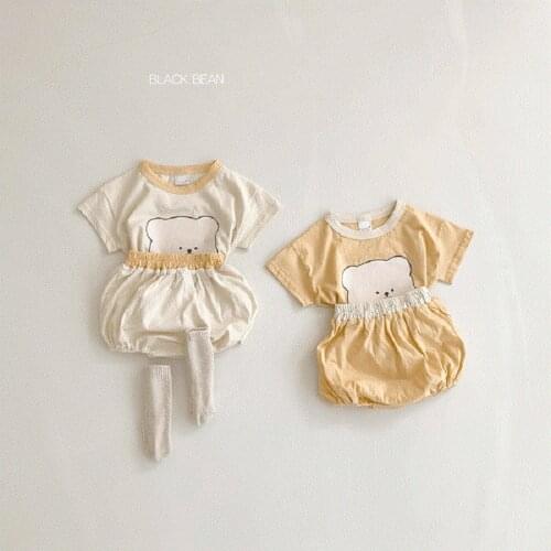 Two Pieces Set for Toddler Baby Clothes Unisex Girls Boys Sport Suit Cotton Newborn Baby Clothing Children Kids Summer Outfit
