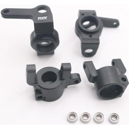 KYX Racing SCX10 II Metal Steering Knuckle + C Hub Set CNC for 1/10 RC Crawler Car Axial SCX10 II 90046
